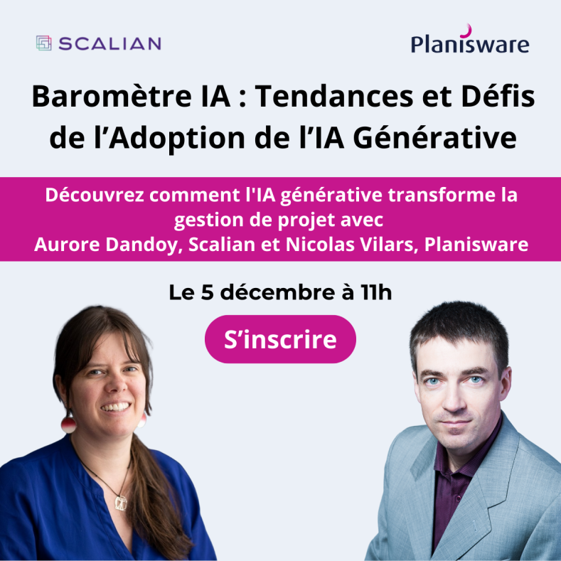 Baromètre IA Planisware - Scalian : Tendances et Défis de l’Adoption de l’IA Générative