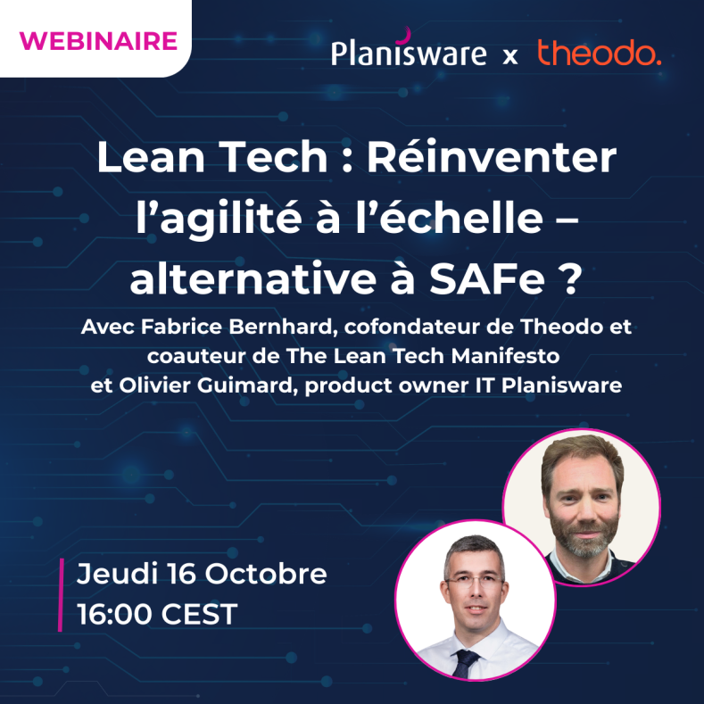 Webinaire Planisware x Theodo sur Lean Tech
