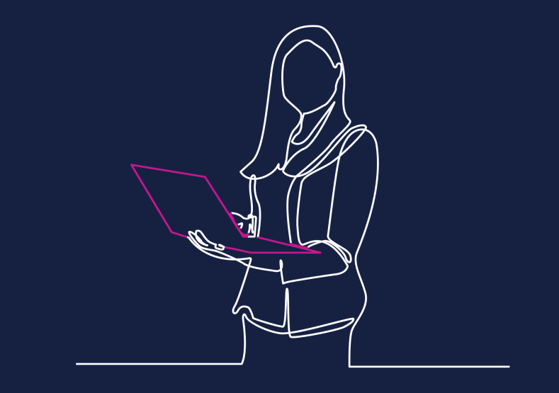 PLW woman illus